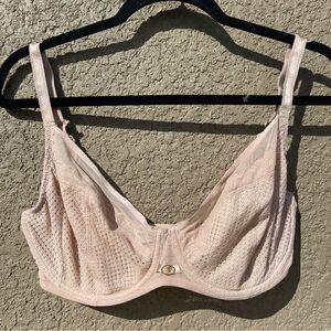 Chantelle cottagecore patterned sheer underwire brand 32DDD